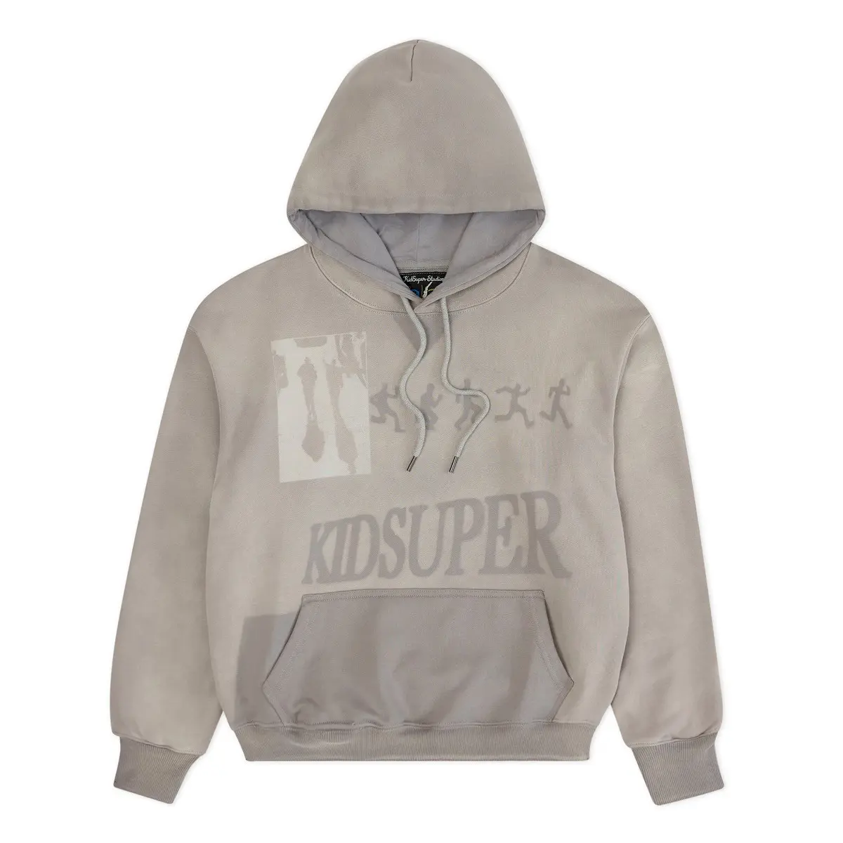Kidsuper Studios Sun Faded Hoodie in Grey, Men's (Size Large)