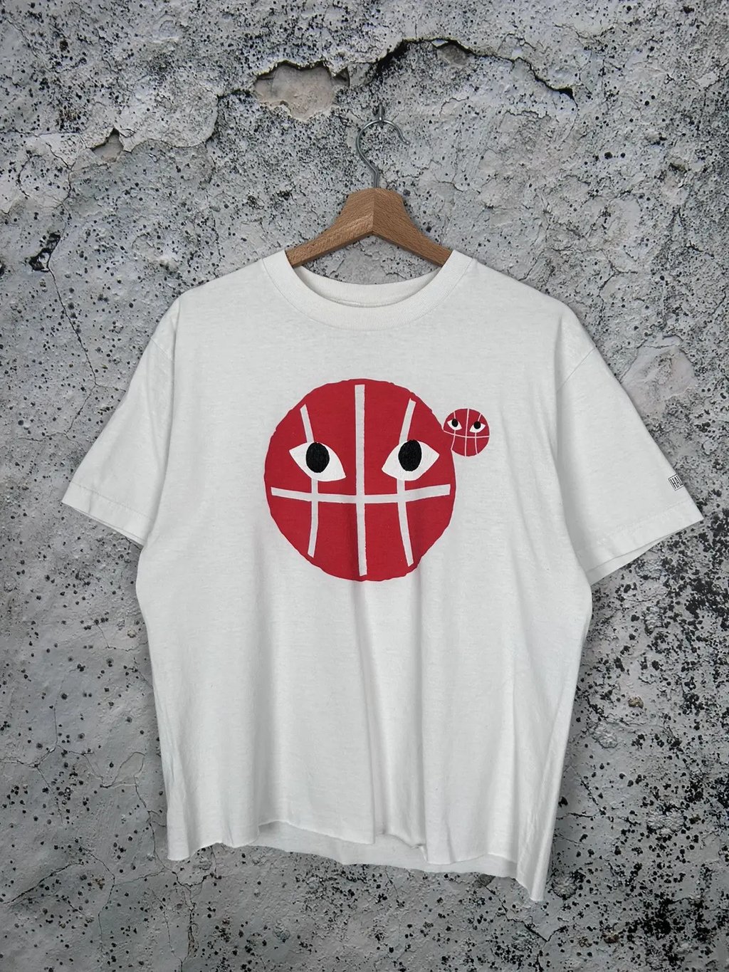 Vintage Cropped Tee Graphic Hall Of Fame Boxy in White, Men's