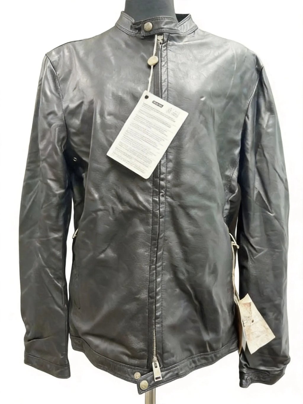 Delan Ezio Nappa Leather Jacket/ in Black, Men's (Size M)