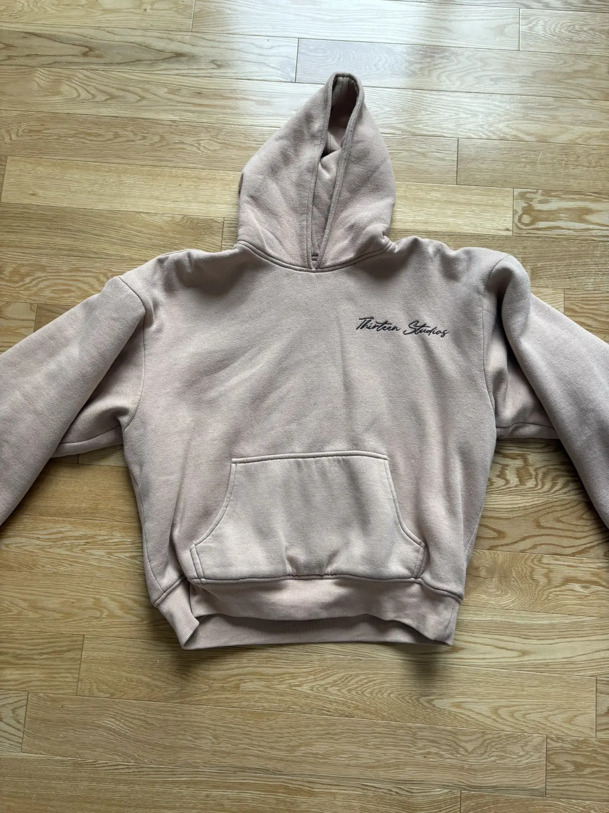 Thirteen Studios Doubly Layer Hoodie in Beige, Men's (Size 2XL)