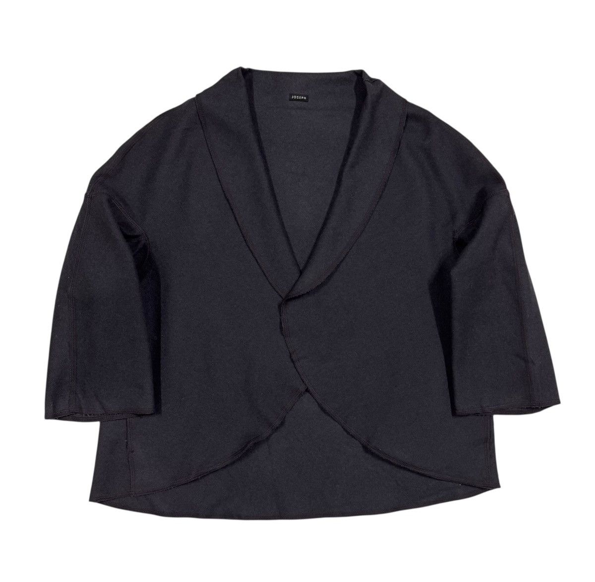 Joseph Kimono Cardigan Buttonless Wool Jacket in Brown, Men's (Size Medium)