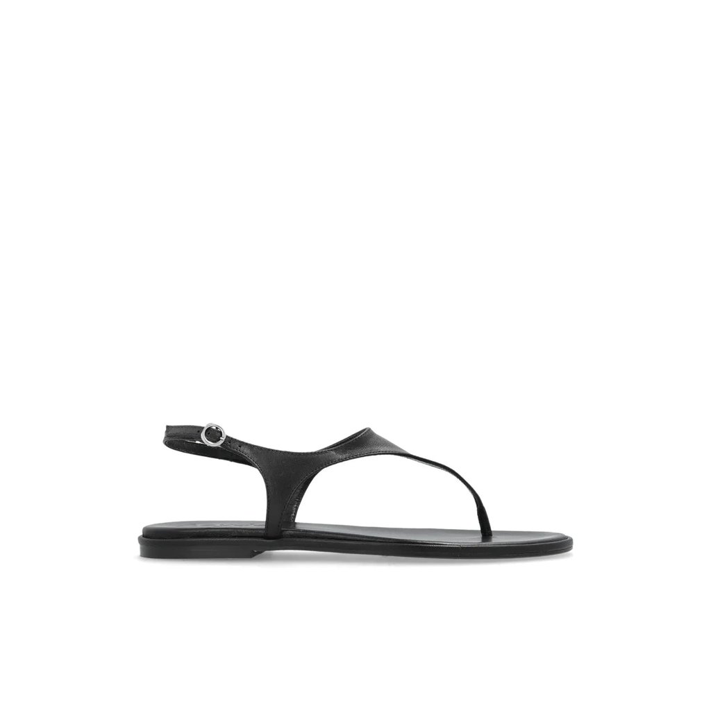 Aeyde Black Raine Nappa Leather Sandals Wom, Women's (Size 8.5)