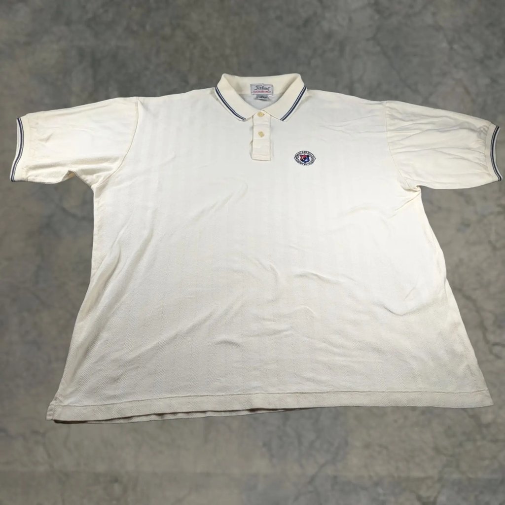 Vintage Titleist Polo Shirt Mens 2XL White Oakland Hills Cc 99 Golf Corbin, Men's (Size Xxl)