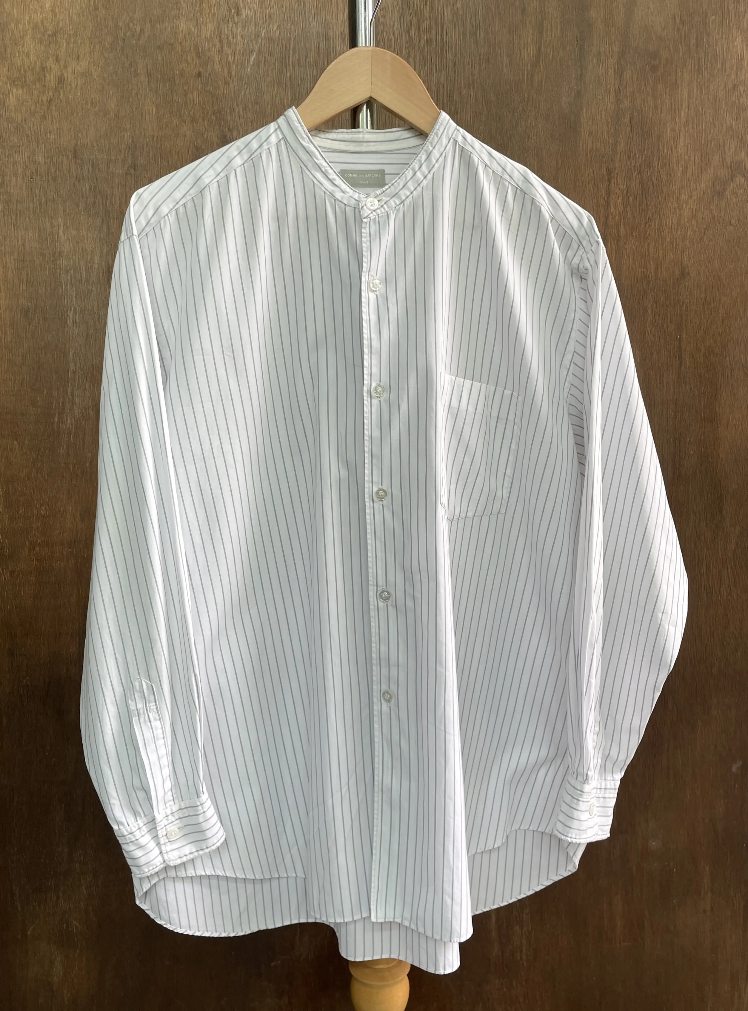 Comme Des Garcons Homme Cdgh Shanghai 90's Stripped Shirt in White, Men's (Size Large)