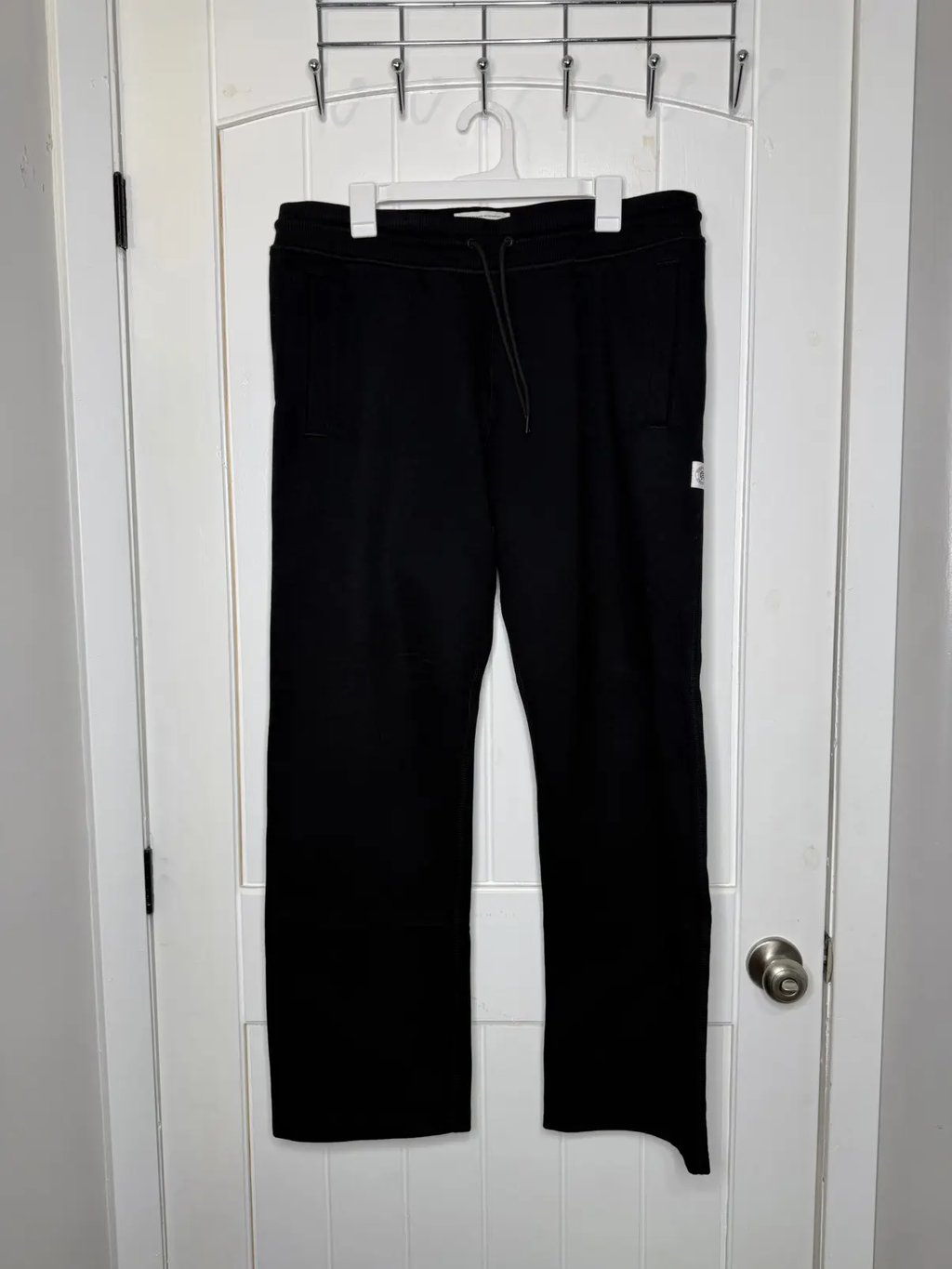 Reigning Champs Straight Leg 400 Gsm Sweatpants Size Large in Black, Men's (Size 33)
