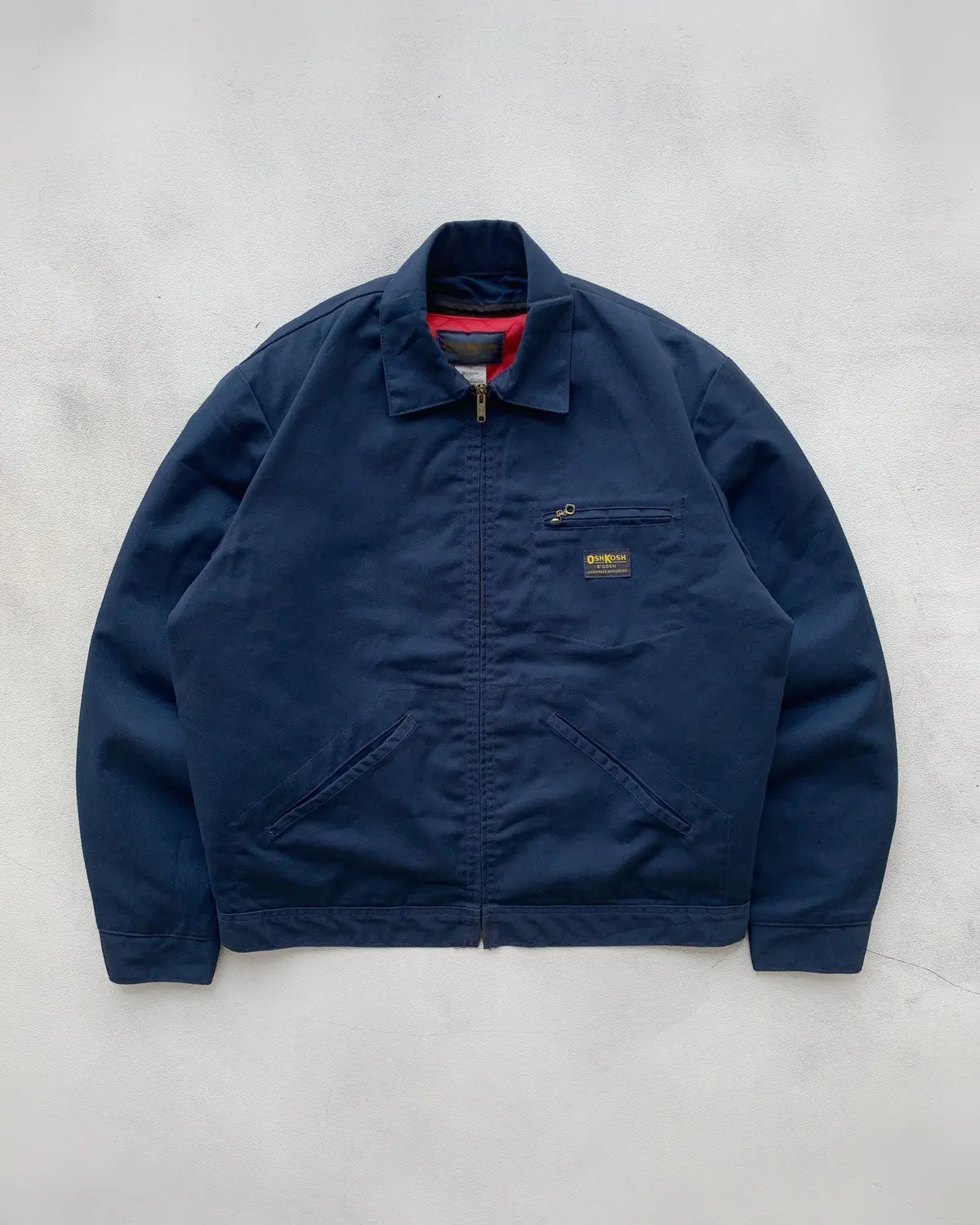 1990S Vintage Oshkosh Detroit Work Jacket in Blue, Men's (Size Medium)