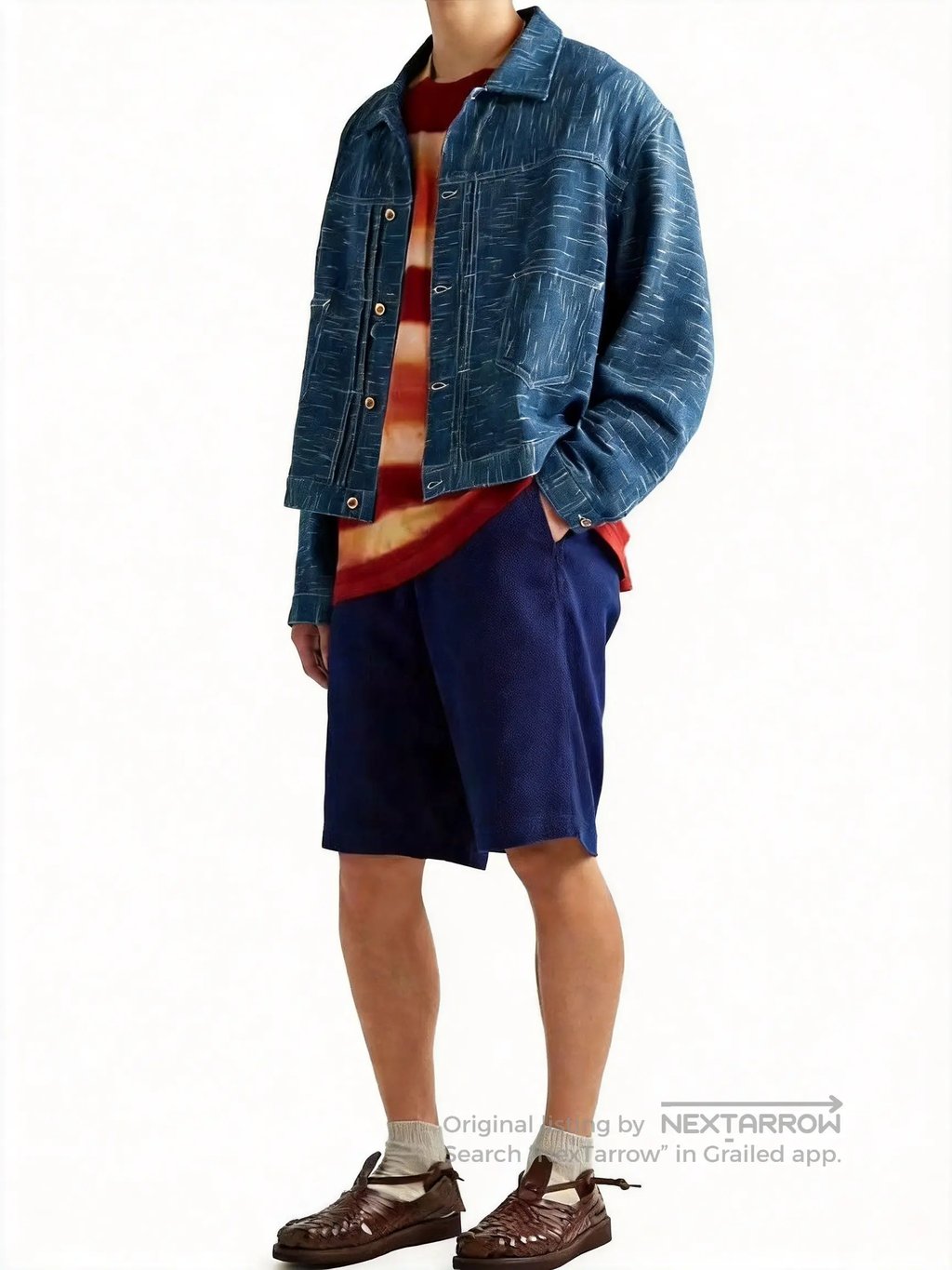 Storymfg Hand-Dyed Blue Jacket/, Men's