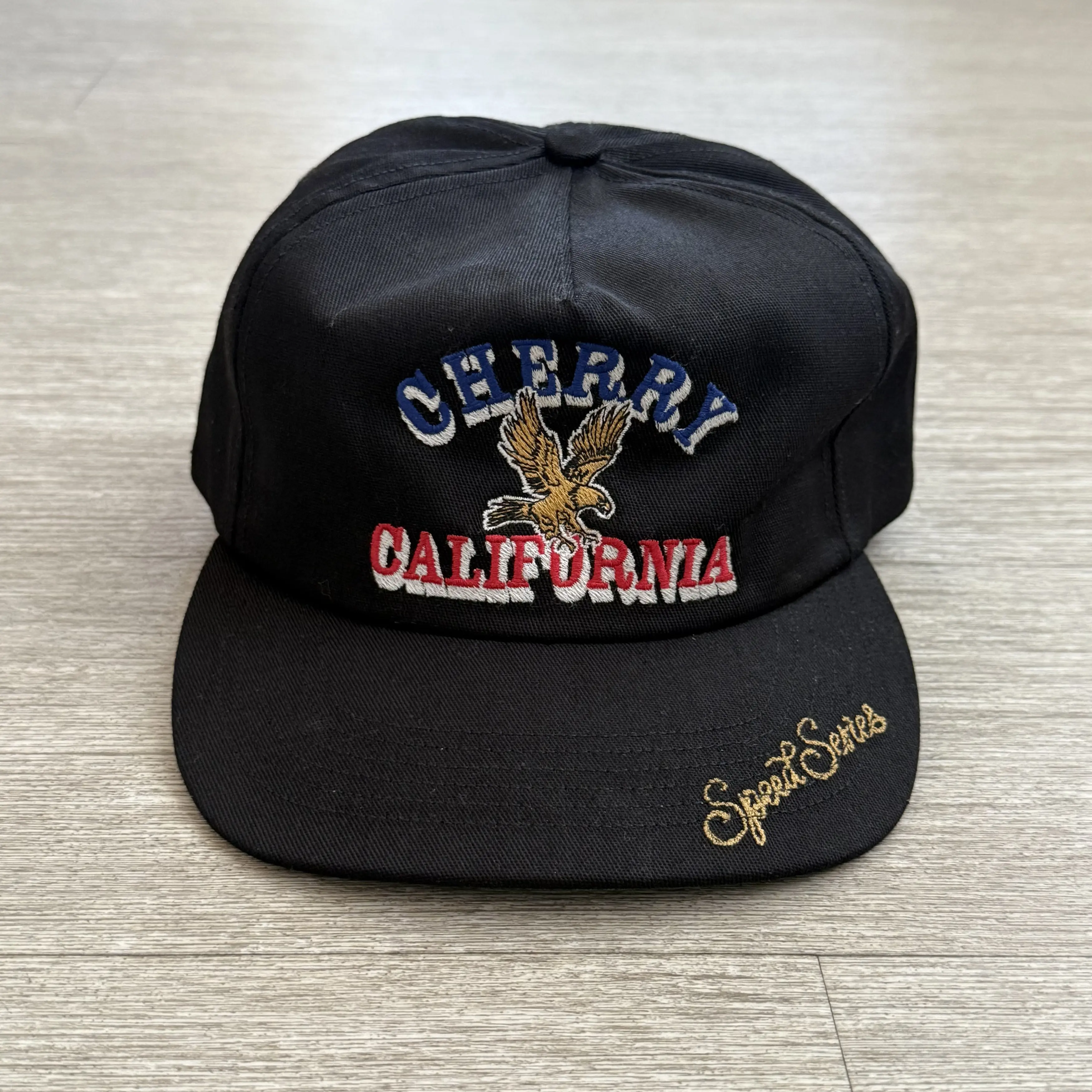 Cherry La Speed Series Snapback Hat in Black, Men's