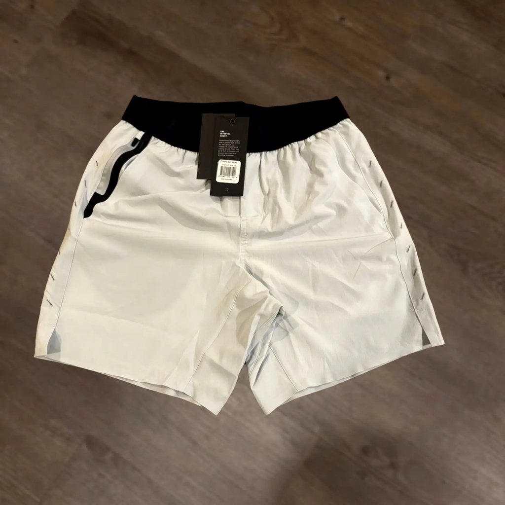 Ten Thousand Shorts Men Small Gray 7in Interval Unliner Active Workout Running, Men's (Size 29)