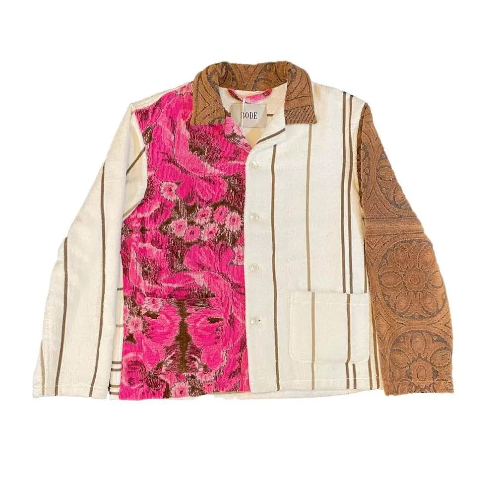 Vintage Duo Towel Jacket Floral 'garden Maze' 1/1, Men's