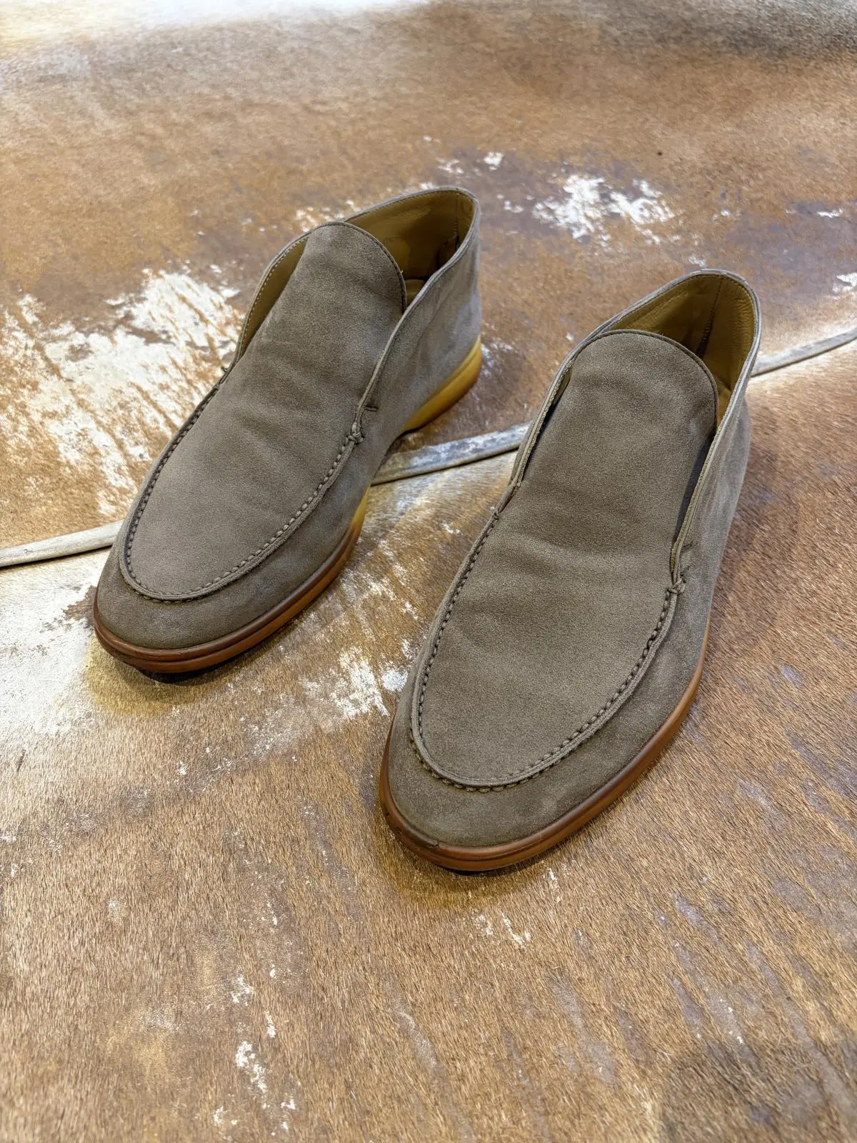 Loro Piana Open Walk Shoes in Grey, Men's (Size 9)