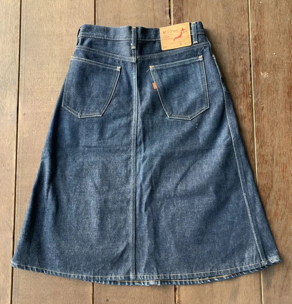 Orslow Japan Blue Denim Skirt, Women's (Size 28)