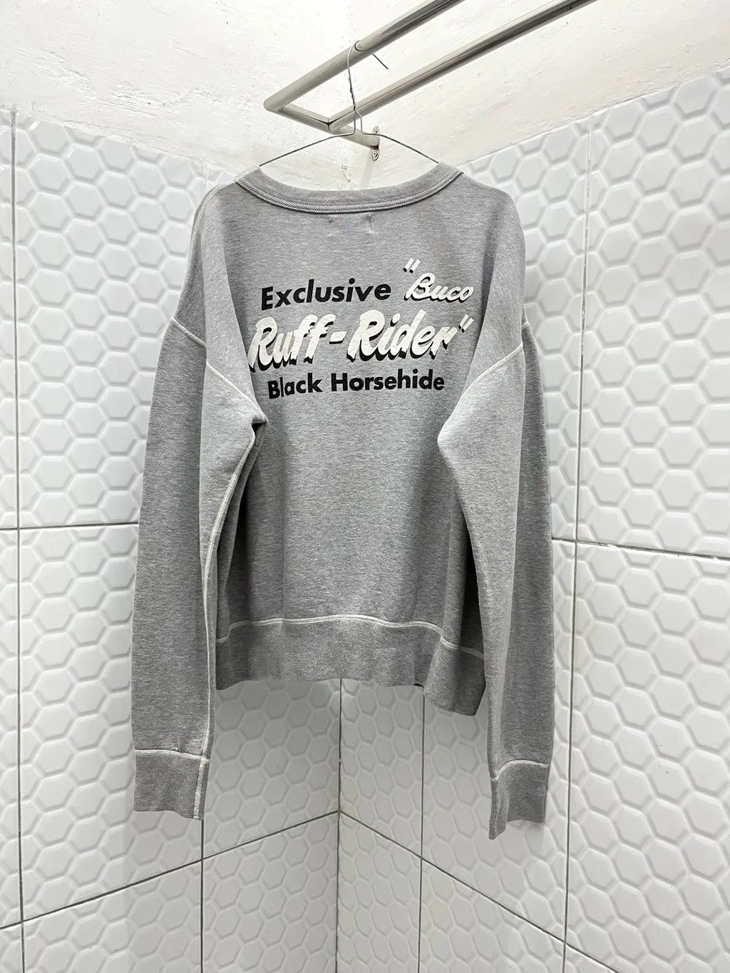 Buco Ruff Riders Loopwheeled Sweatshirt in Gray, Men's (Size M)