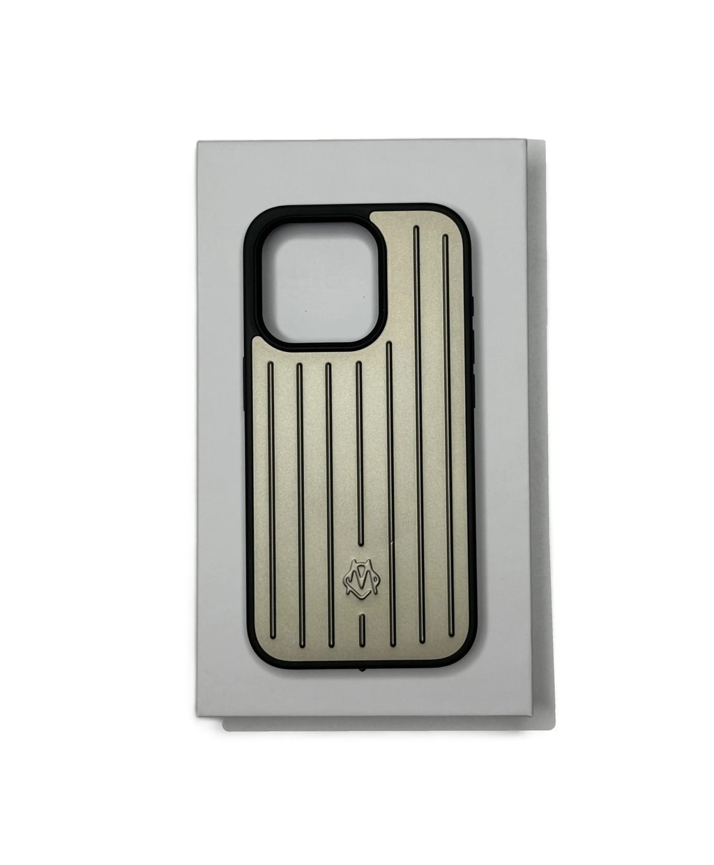 Rimowa Polycarbonate Case Iphone 15 Pro Gold/Graphite W/ Box, Men's