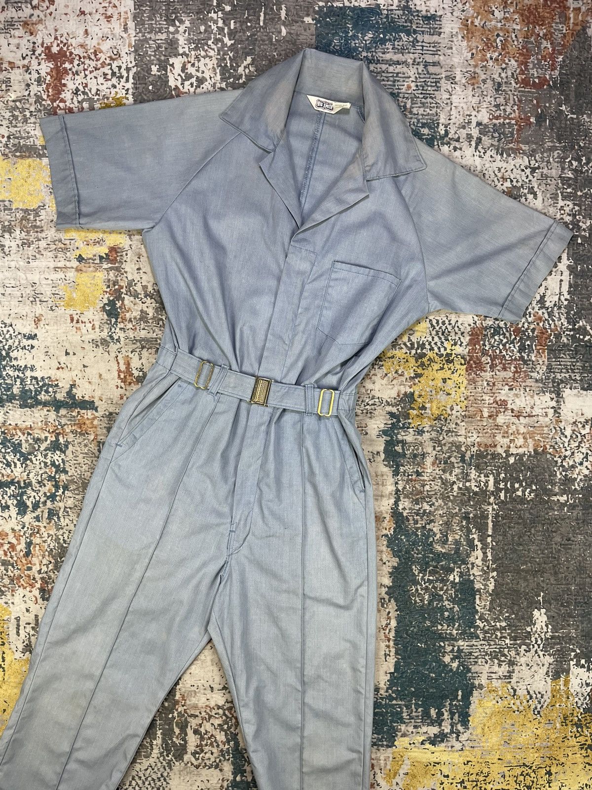 VTG 60/70S Big Smith Union Made Coveralls Jumpsuits in Blue, Men's (Size 34)