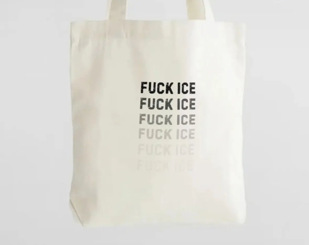 F@Ck Ive Canvas Bag in Beige, Women's