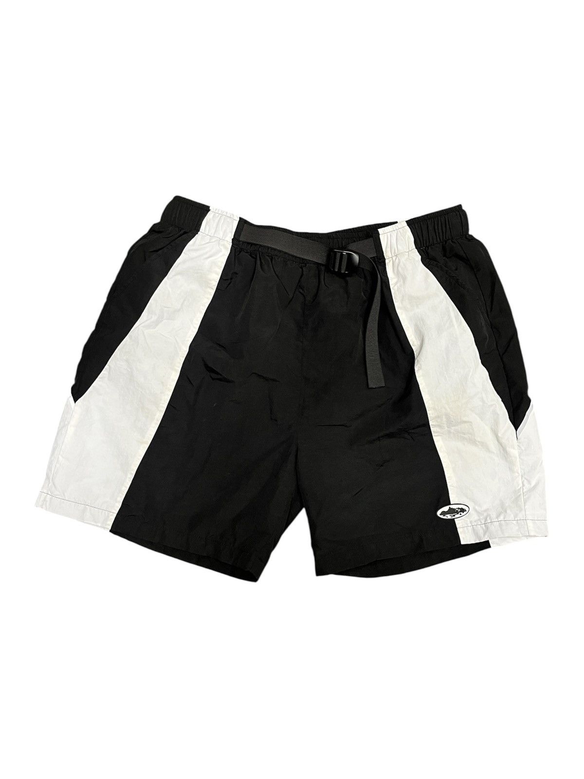 Corteiz Spring Shorts - Black/white - Large, Men's (Size 34)