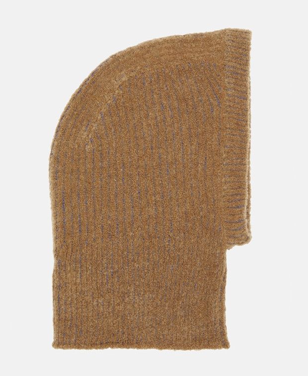 By Far Knitted Balaclava in Brown, Men's