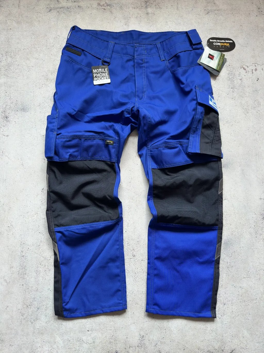Mascot Cordura Work Pants Size 38 in Blue, Men's