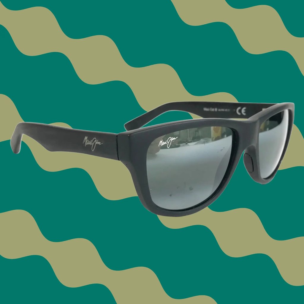 Vintage Maui Jim Sunglasses Cat Iii Mj209-2m Men Matte Black Neutral Gray Lenses Designer, Men's