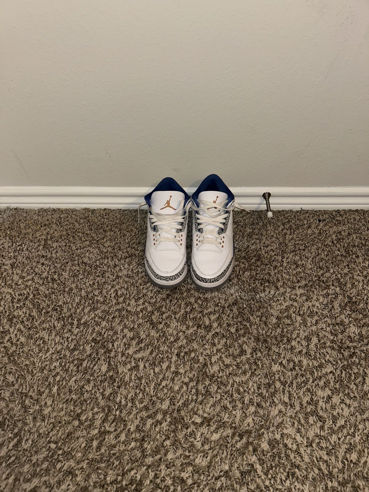 Jordan Brand Retro 3 Washington Shoes in White, Men's (Size 10)