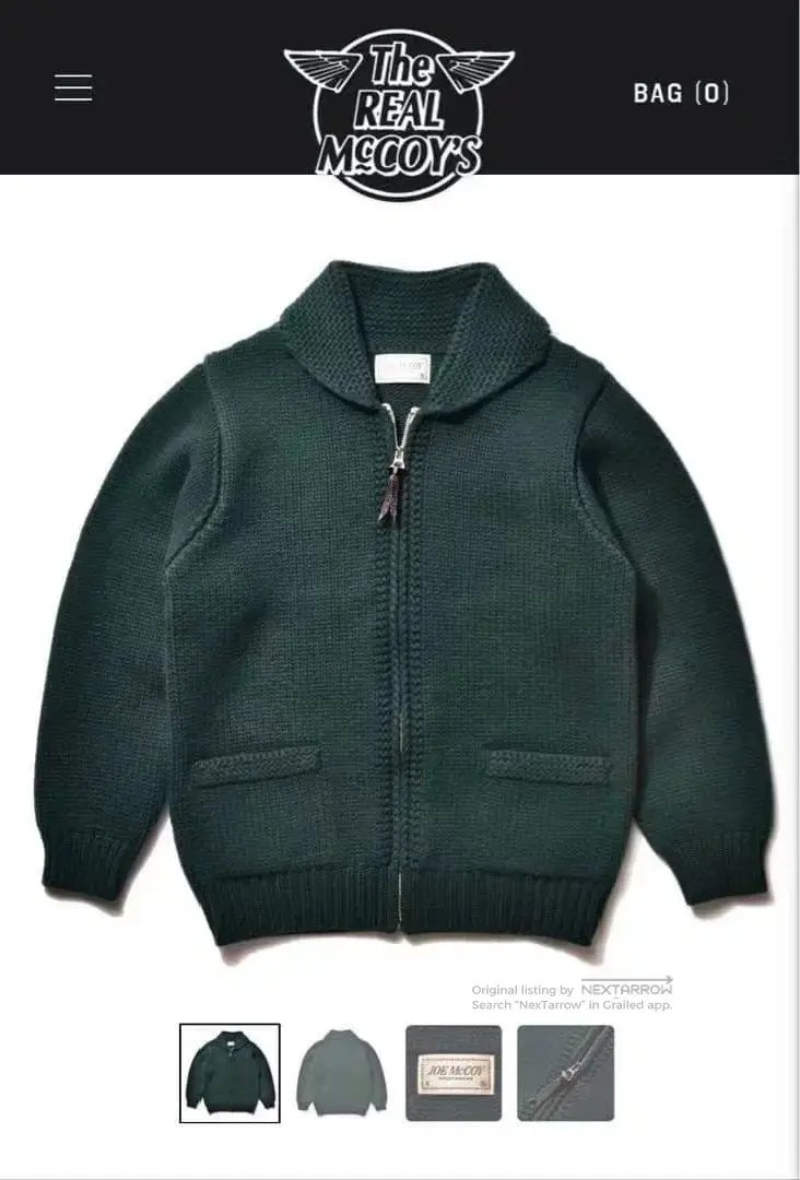 The Real Mccoy Joe Mccoy Cashmere Blend Jacket 38 in Green, Men's