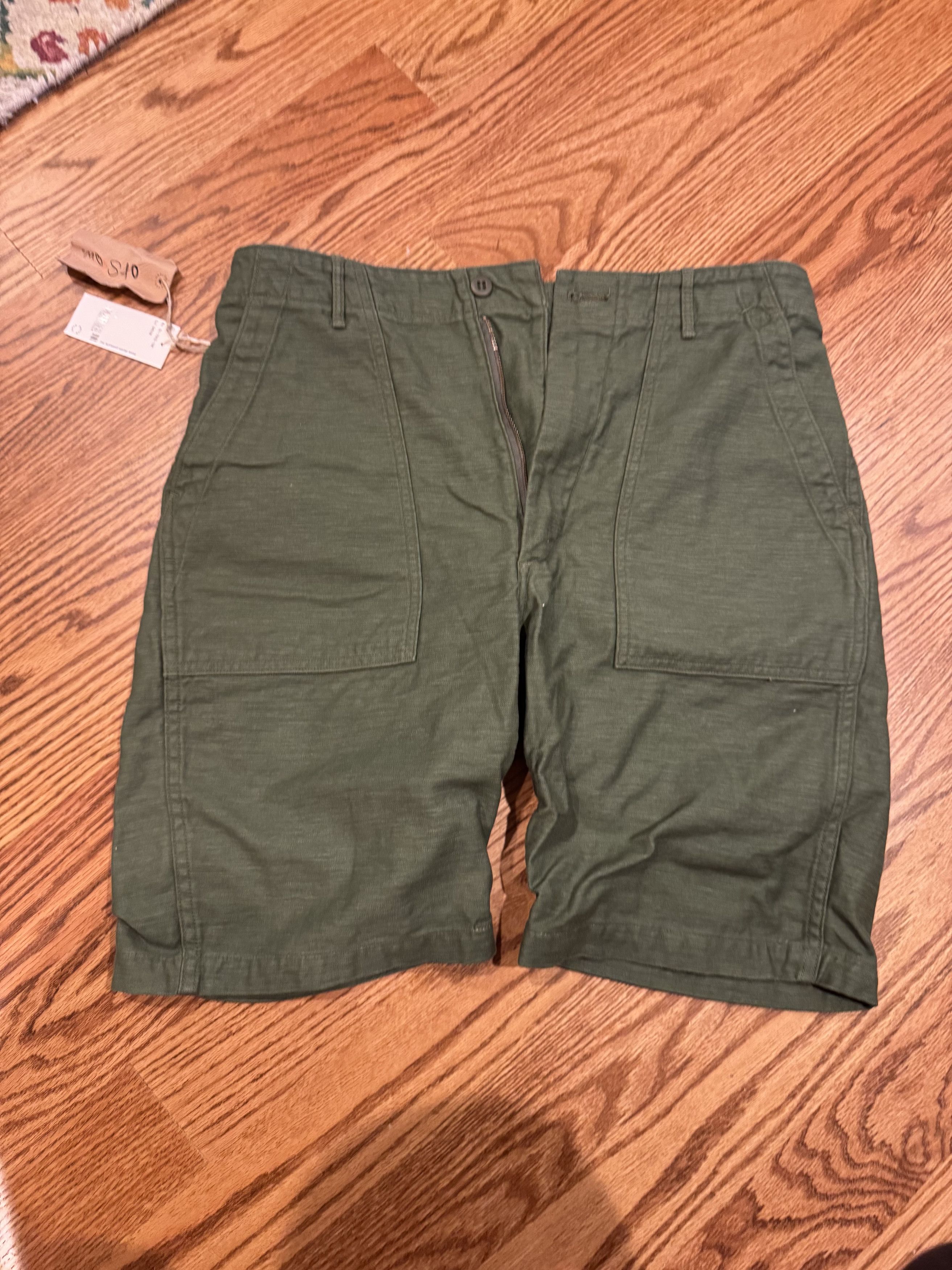 Orslow Fatigue Shorts, Green, Size 4, Men's