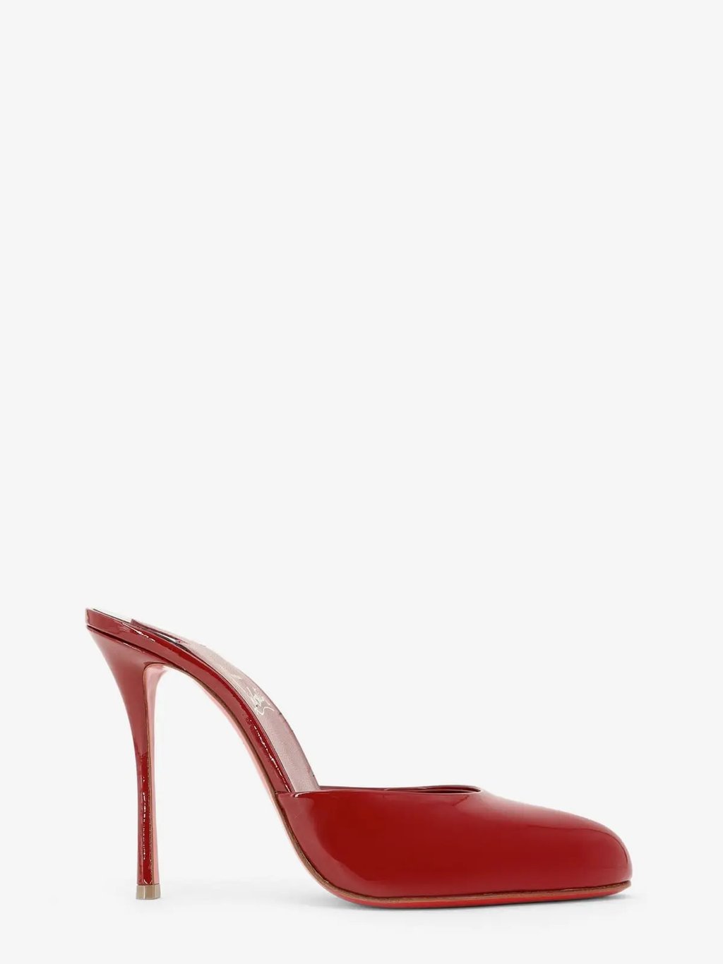 Christian Louboutin Patent Leather Dolly Mule Sandal (It 40) in Red, Women's (Size 10)