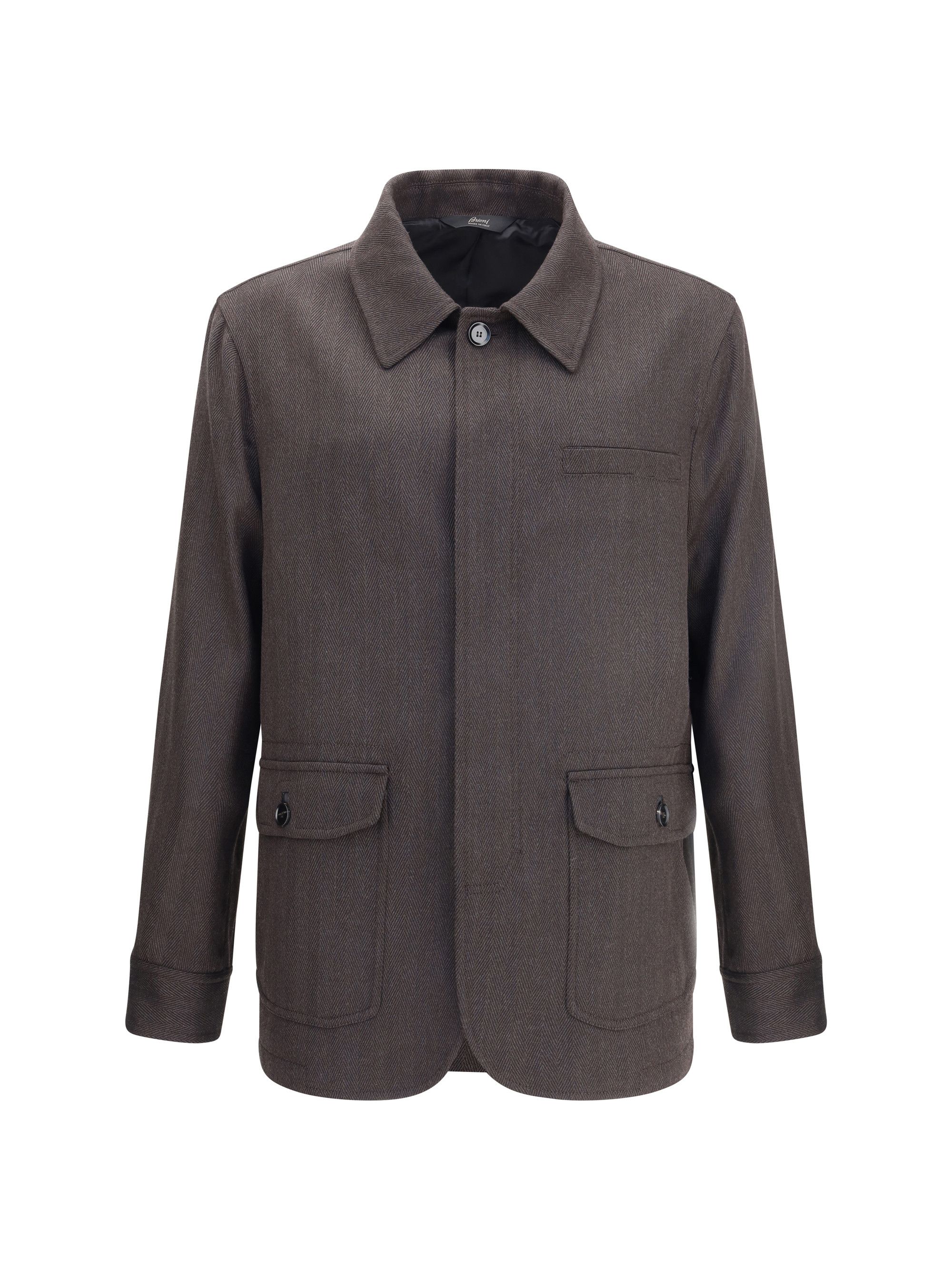 Brioni Herringbone Jacket, Men's (Size Small)