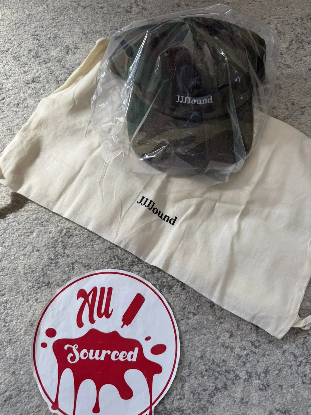 Jjjjound Logo Weekend Cap Hat in Green, Men's