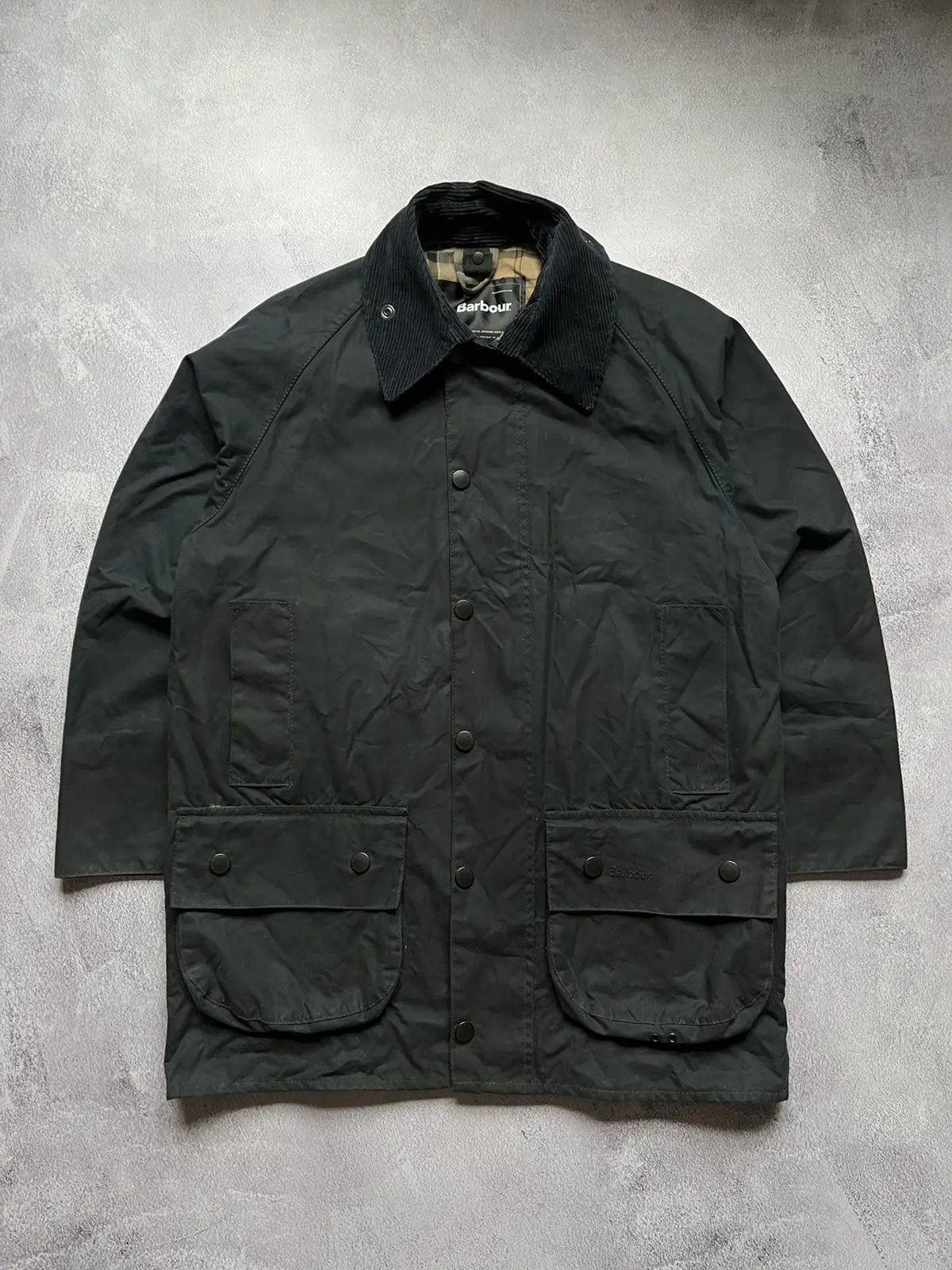 Barbour Beaufort Hunting Wax Jacket Mens C38/97Cm in Blue (Size Small)