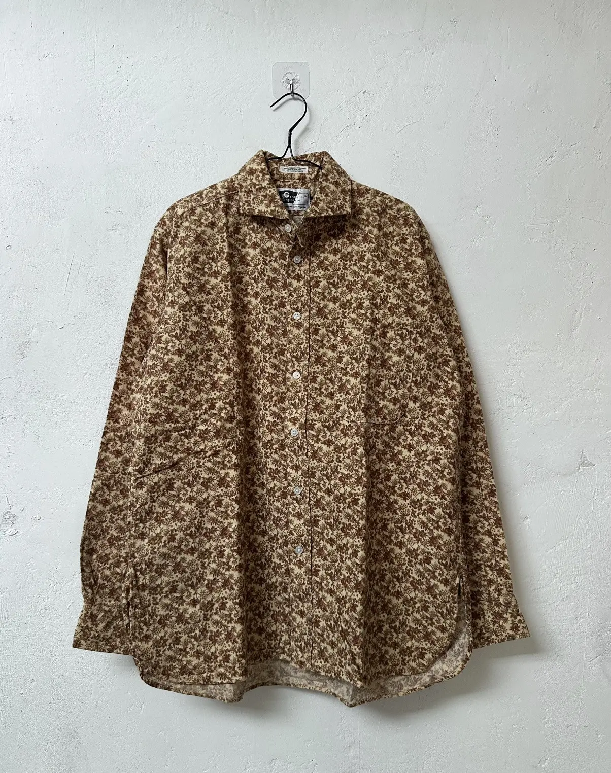 Vintage Engineered Garments Flower Allover Button Up Shirt, Men's (Size Medium)