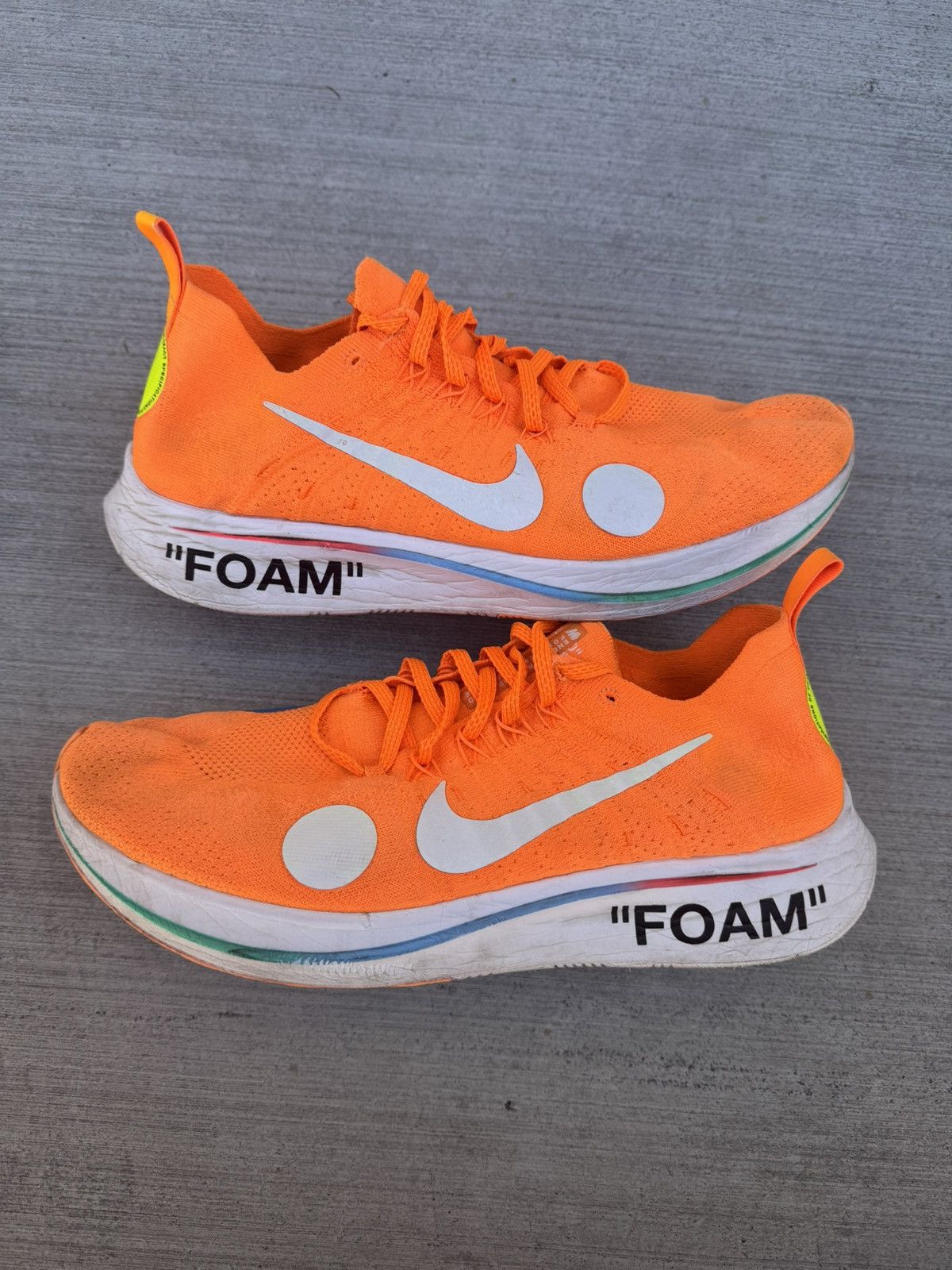 Nike x Off White Off-White Zoomfly Mercurial Total Orange Size 12 Shoes, Men's