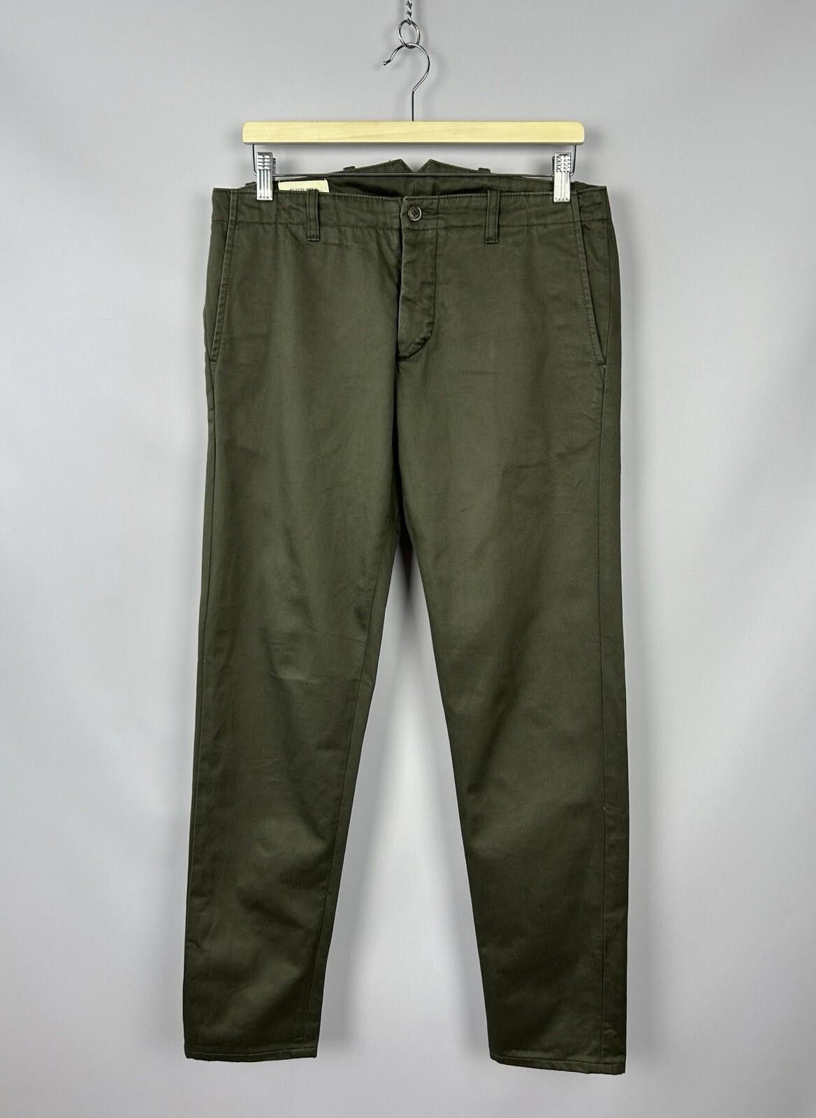 Mens Suitsupply Bennet Trousers W30 Chino Pants Khaki in Green