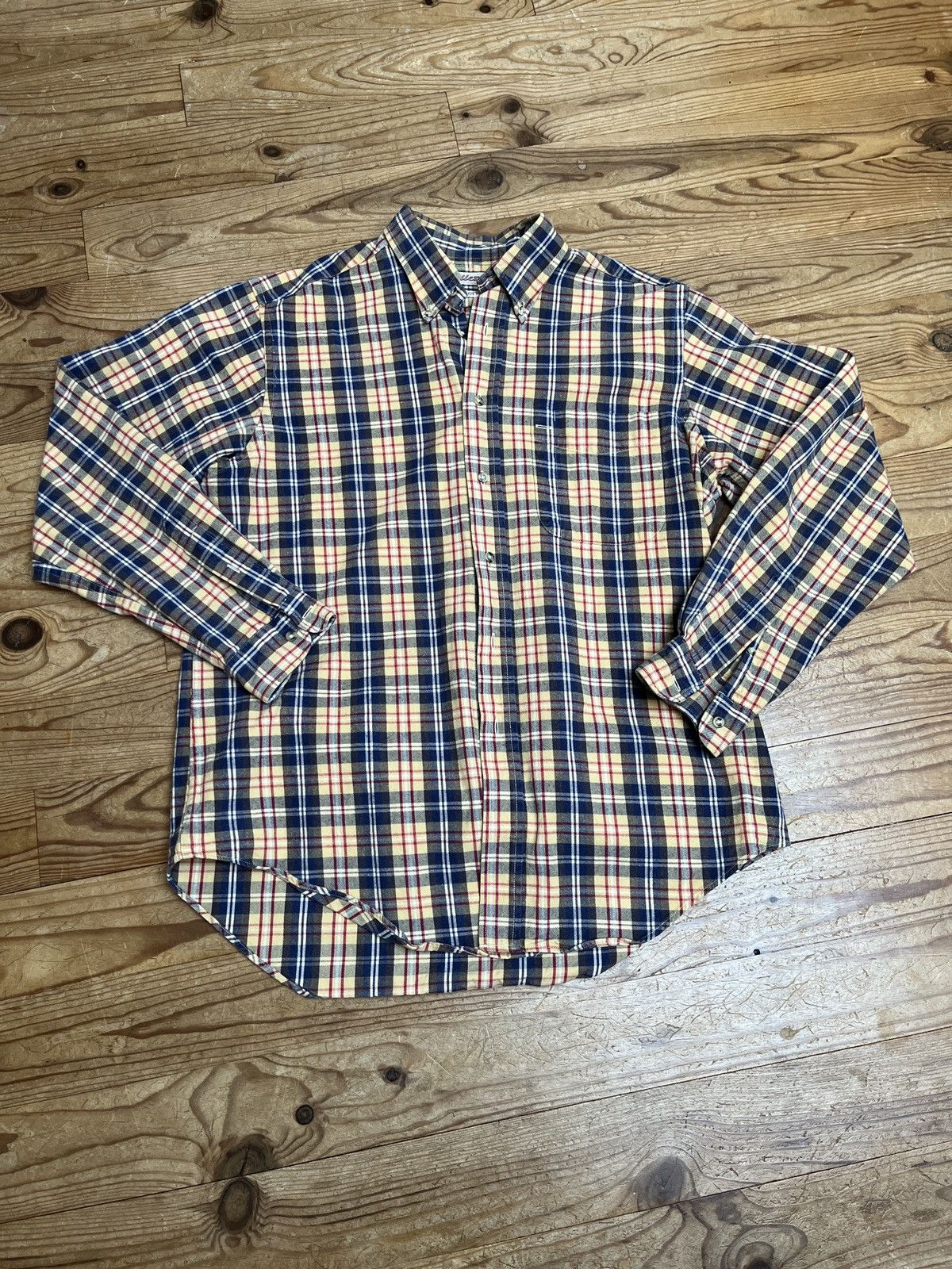 Bellerose Tartan Vintage Shirt in Yellow, Men's (Size Medium)