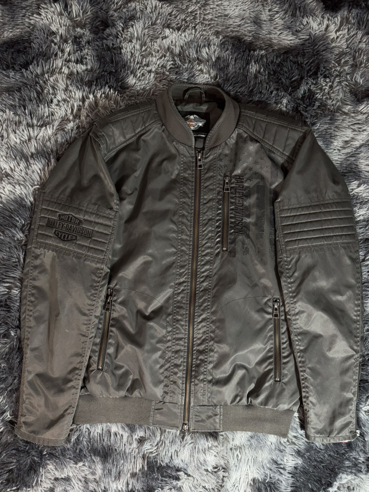 Harley Davidson Riding Jacket – Gray, Size M in Grey, Men's