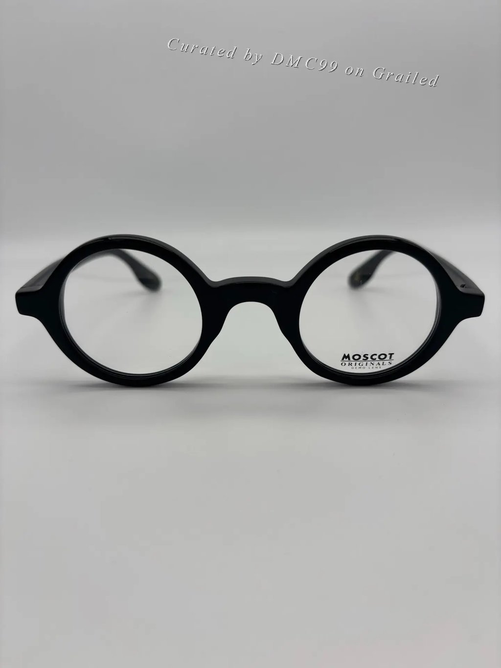 Moscot Zolman 42 Round Eyeglasses in Black, Men's