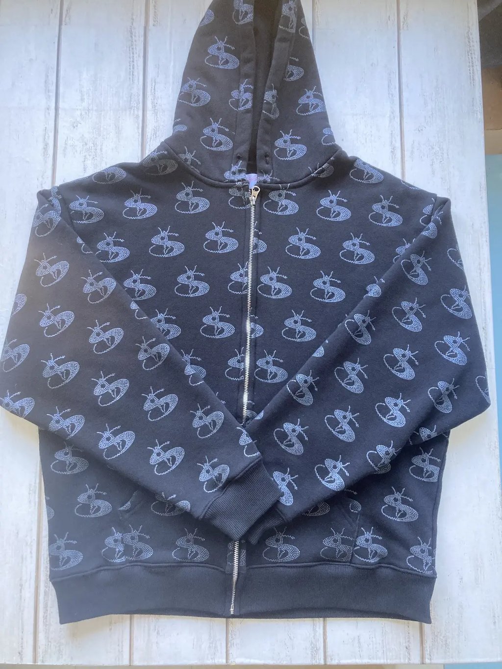 Yardsale Bijou Zip Hoodie in Black, Men's