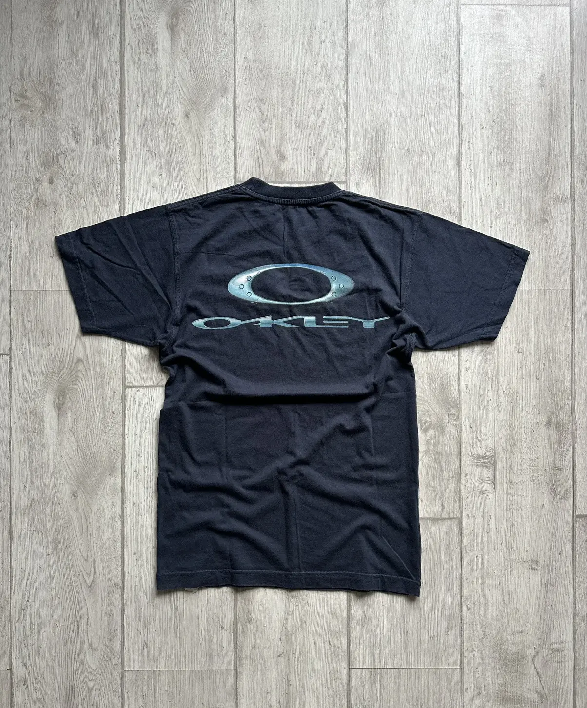 Oakley Vintage Gorpcore Tee in Blue, Men's (Size Small)