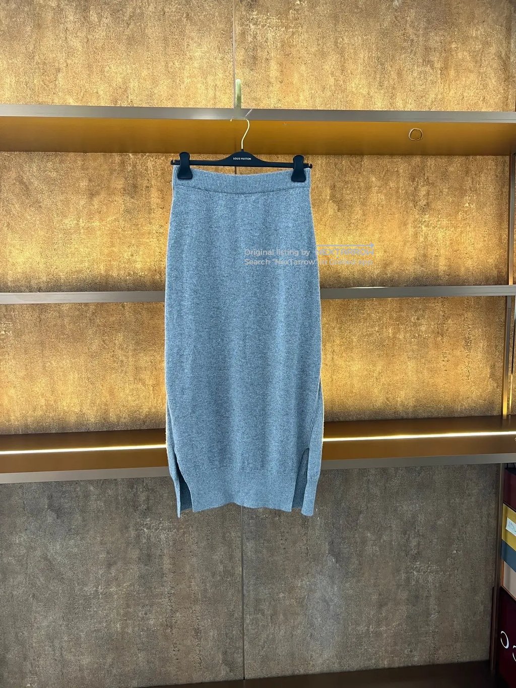 Barrie Gray Cashmere Midi Skirt, Women's (Size 36)