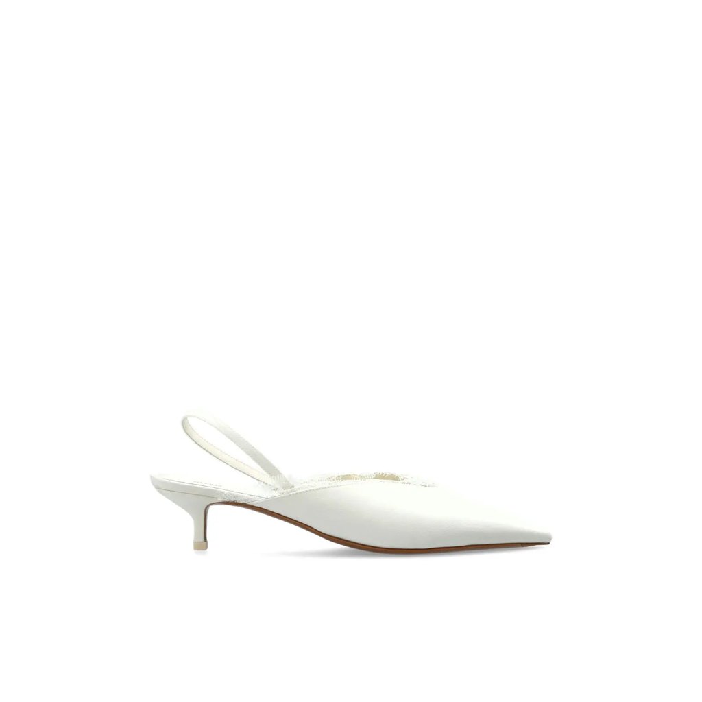Neous Irena Crepe Chine White Pumps Women's, Women's (Size 8.5)