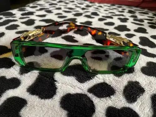 Electric Visual Green Frame Leopard Sunglasess, Men's