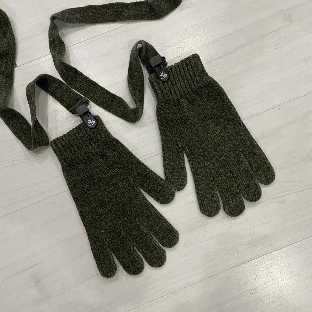 Yardsale - Chenille Gloves Green, Men's