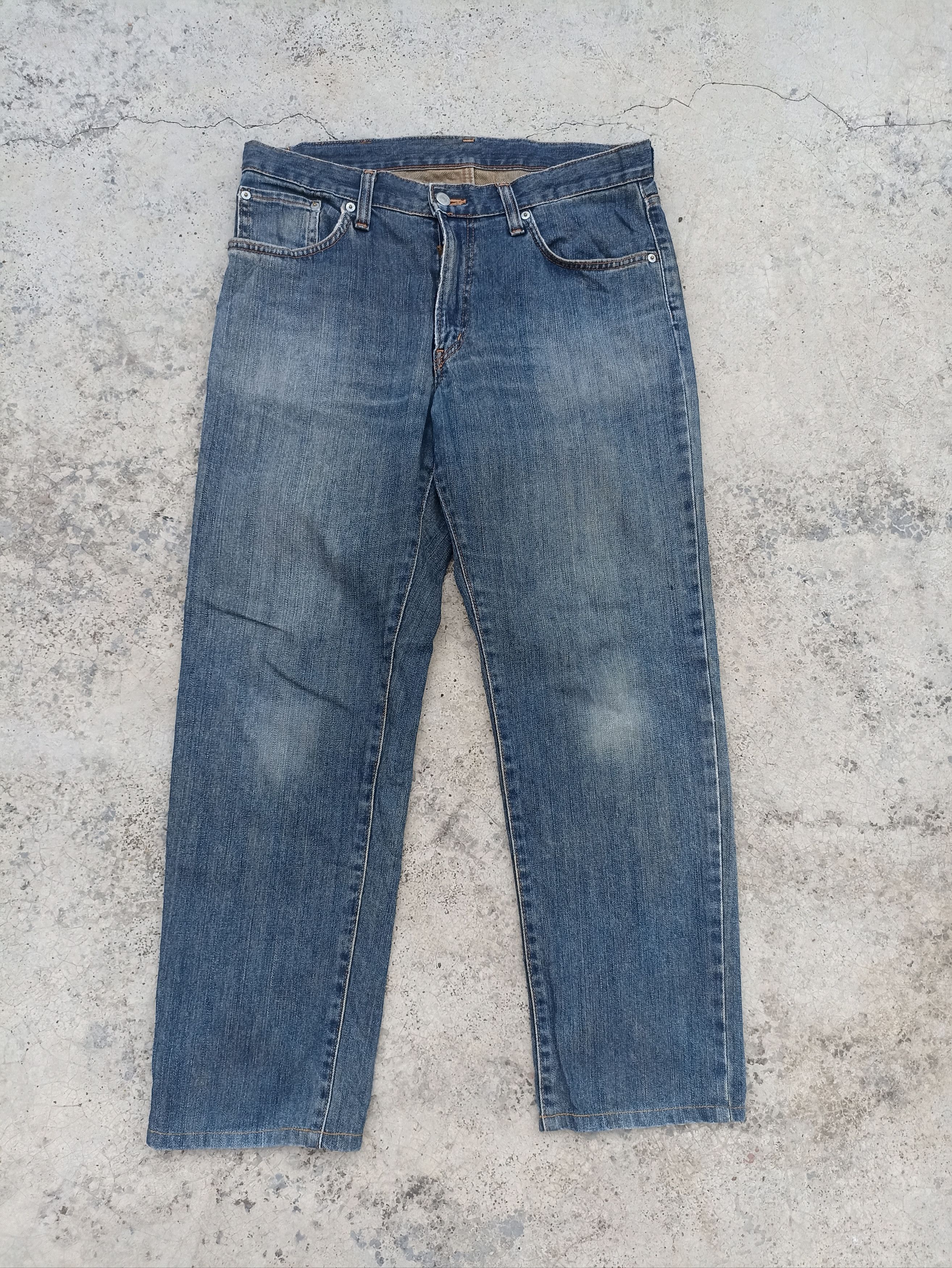 Vintage Edwin Jeans Distressed Beauty Beast in Blue, Men's (Size 34)