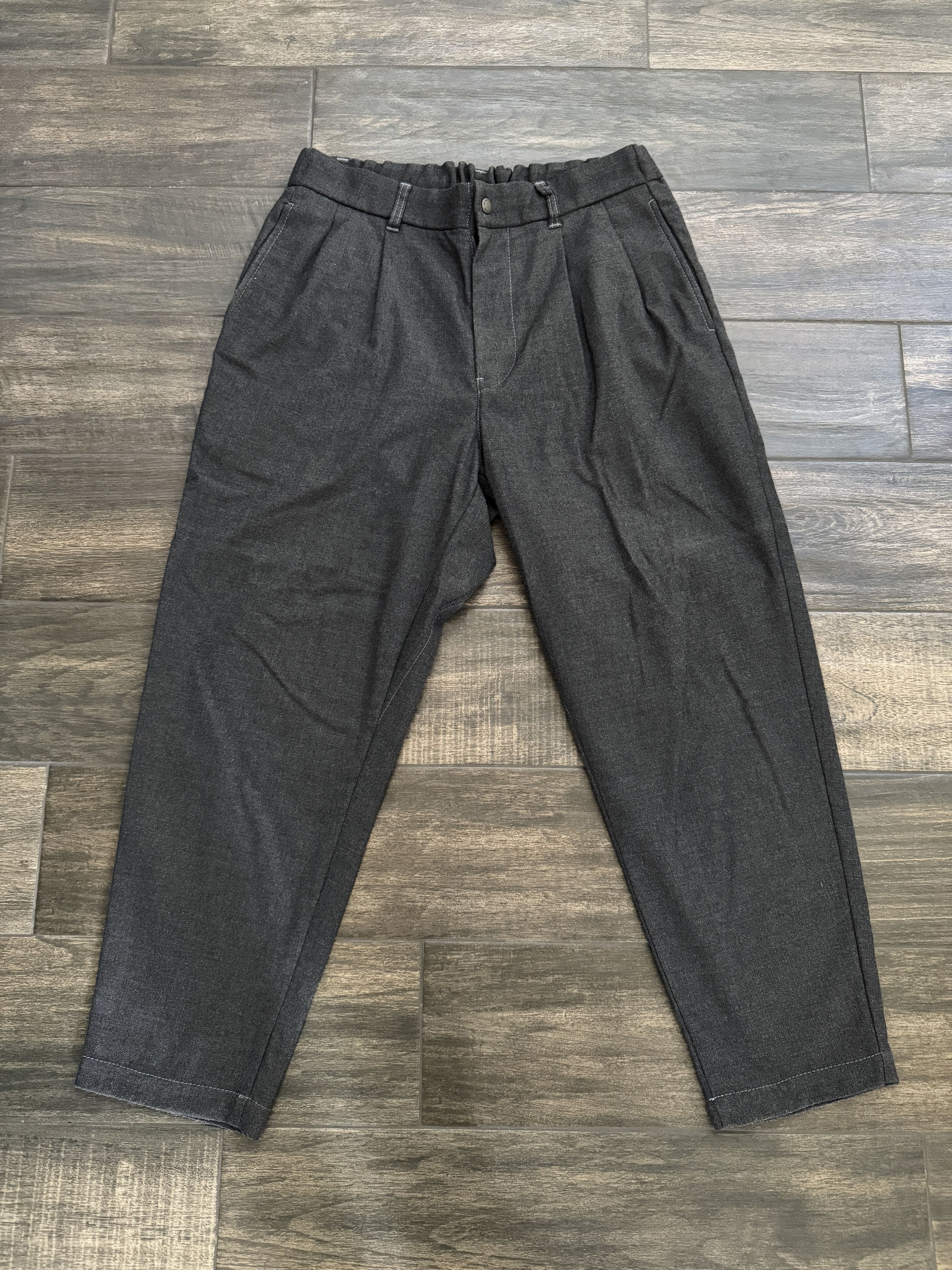 And Wander Serge Tailored Tapered Pants Poly Rayon Gray in Grey, Men's (Size 32)