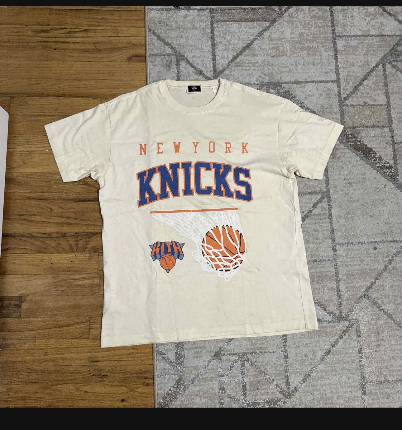 Kith X New York Knicks in Beige, Men's (Size Medium)
