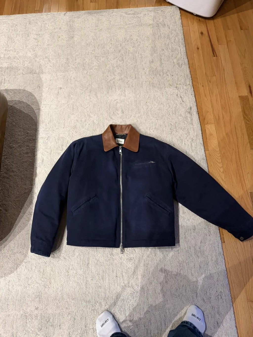 Ronning Vintage Navy Work Jacket Size Medium in Blue, Men's