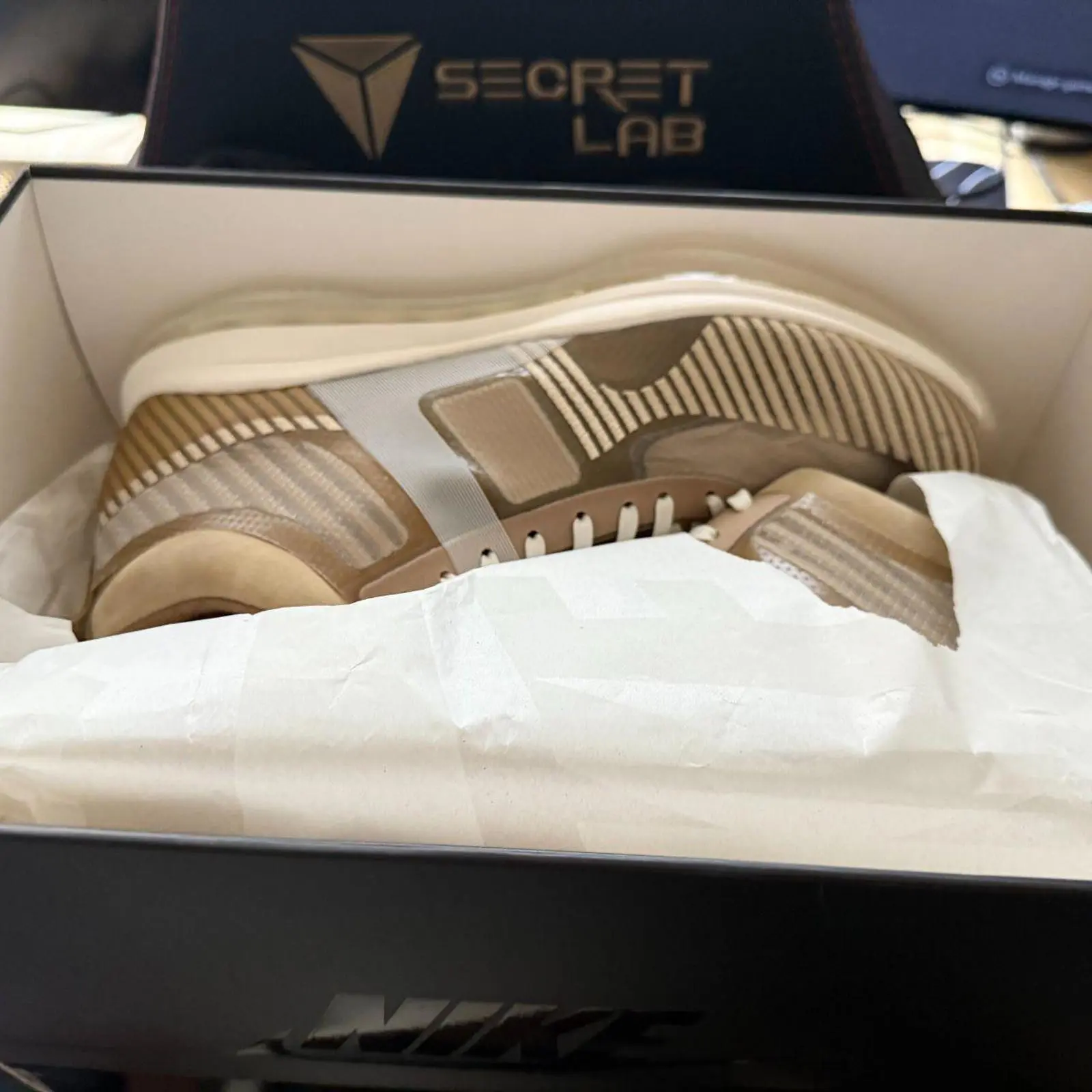 Lebron X John Elliott Icon Shoes in Beige, Men's (Size 12)