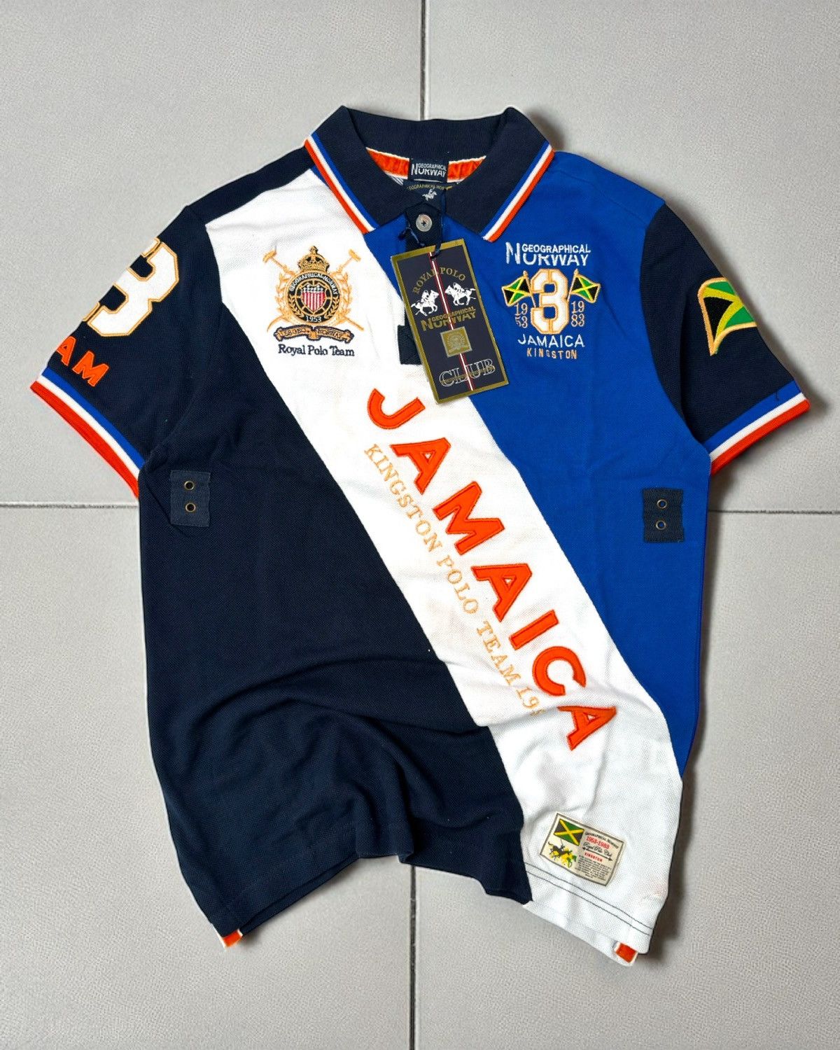 Hysteric Glamour Vintage Chief Keef Vibe Swag Polo America If6Was9 Skater Sk8 in Blue (Size Large)