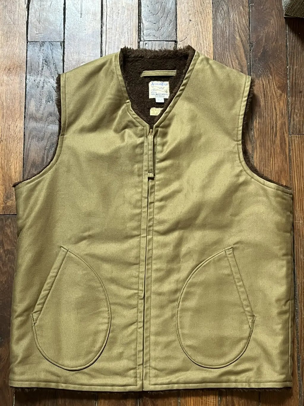 The Real Mccoy’s – Usn Alpaca Vest – Size 42, Men's
